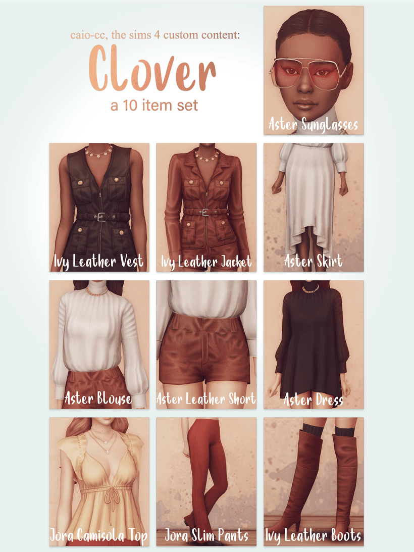 Галерея мода Сет одежды Clover Set #1